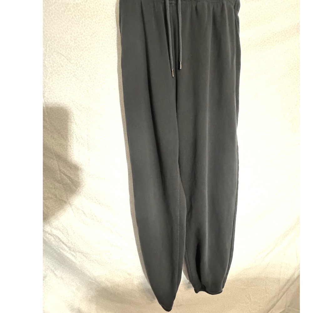 Old Navy Womens Black High Waisted Fleece Jogger Sweatpants Size Med Drawstring